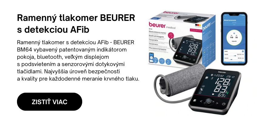 Ramenný tlakomer BEURER s detekciou AFib